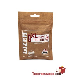 Étui Filtre Gizeh Bio 6 mm Slim XL Long - 10 Sacs
