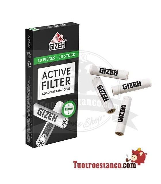 Filtri Gizeh 8 mm Carbone attivo