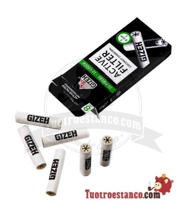 Filtri Gizeh 8 mm Carbone attivo