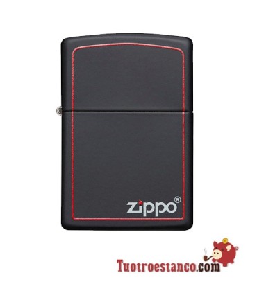 Zippo Borda Vermelha Preta