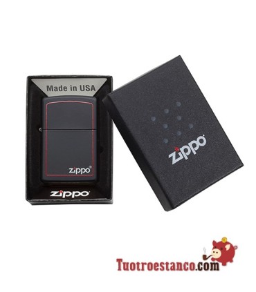Zippo Bordure rouge noire