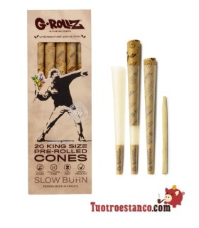 G-Rollz Banksy's Flower Thrower Brown Cones - 20 Cones