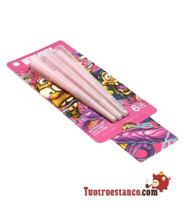 Displaykegels Nederlandsroze 78 mm 6 kegels