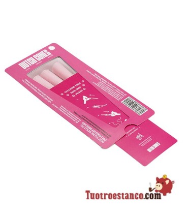 Displaykegels Nederlandsroze 78 mm 6 kegels