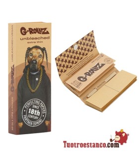 G-Rollz Pets Rock Rap Paper 78mm Marron + Filtres en carton