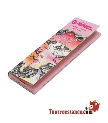 G-Rollz Mushroom Leicht gefärbtes Papier 78mm pink