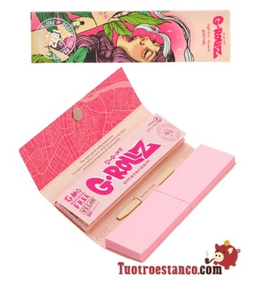 Papel G-Rollz Mushroom Lady Pink King Size + filtros de cartón