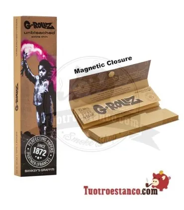 Carta marrone King Size di G-Rollz Banksy con Graffiti Torch Boy + filtri