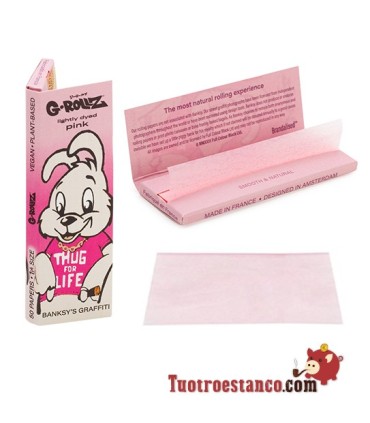 G-Rollz Banksy's Graffiti Thug 4 Life Papier 78 mm Pink