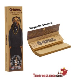 Papel G-Rollz Pets Rock RAP King Size Marrón + filtros de cartón