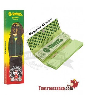 G-Rollz Pets Rock Reggae King Size Carta di Canapa Verde + Filtri