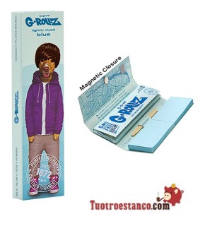 Papel G-Rollz Pets Rock Teen King Size Blue + filtros de cartón