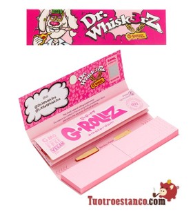 Papel G-Rollz Dr.Whiskerz King Size Pink + filtros de cartón