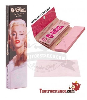 G-Rollz Fabulous Face Marilyn King Size Carta Rosa + Filtri in Cartone
