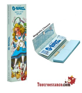 Papel G-Rollz Dunkees Alice King Size Blue + filtros de cartón