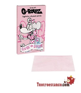 Papel G-Rollz Banksy's Graffiti Livin the Dream 78mm Pink + filtros