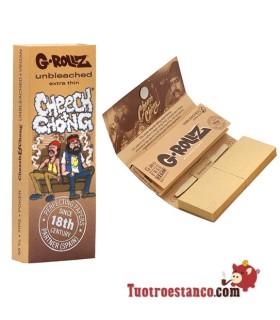G-Rollz Cheech & Chong Papiersofa 78 mm Braun + Pappfilter