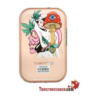 Plateau métallique G-Rollz Mushroom Lover 27,5 x 17,5 cm