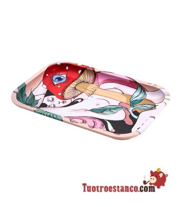 G-Rollz Plateau en métal Mushroom Lover 27,5 x 17,5 cm