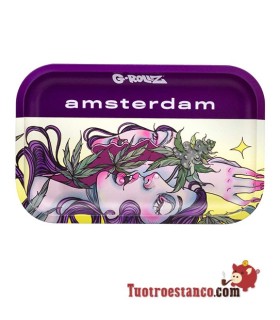 G-Rollz Roxo Oração Bandeja de Metal 27,5 x 17,5 cm