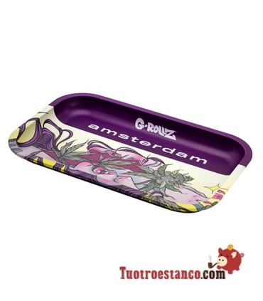 G-Rollz Vassoio Preghiera Viola in Metallo 27,5 x 17,5 cm