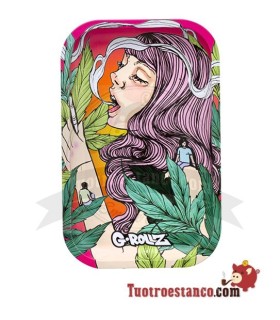 G-Rollz Colossal Dream Rose Metal Tray 27,5 x 17,5 cm
