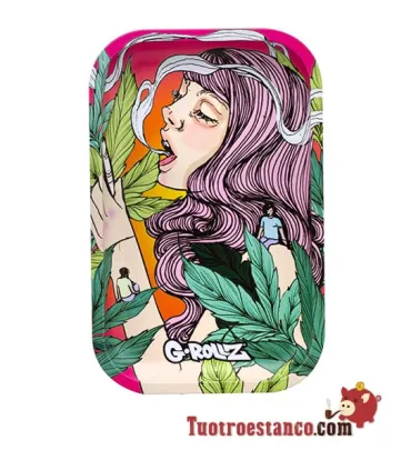 G-Rollz Colossal Dream Rose Metal Tray 27,5 x 17,5 cm