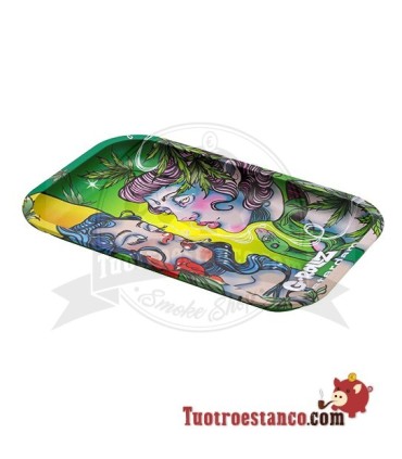 G-Rollz Plateau en métal Smokey Sisters 27,5 x 17,5 cm