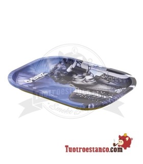 Tabuleiro Metálico Pequeno G-Rollz J Hendrix Blue Spark 14x18 cm