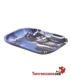 Tabuleiro Metálico Pequeno G-Rollz J Hendrix Blue Spark 14x18 cm