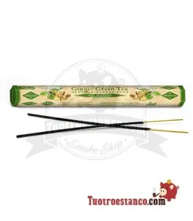 Incenso di tè verde allo zenzero 20 bastoncini