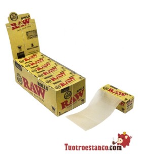 3 Meter King Size Roll RAW Paper - 12 Rolls