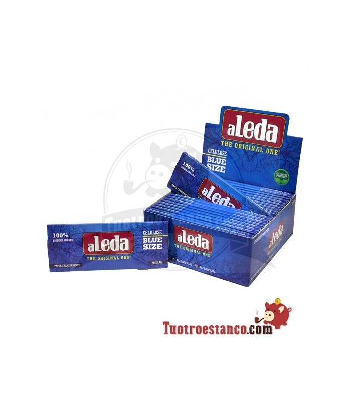 Papel aleda transparente azul de 110 mm - 20 livretos