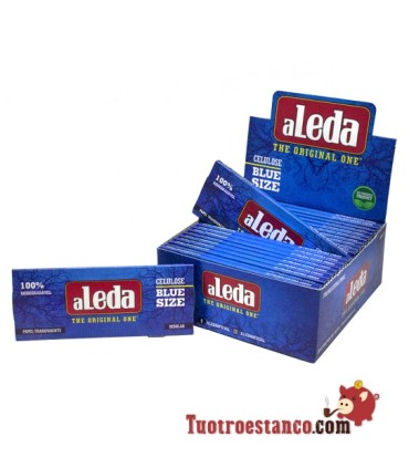 Papier aleda transparent bleu large 110 mm - 20 livrets
