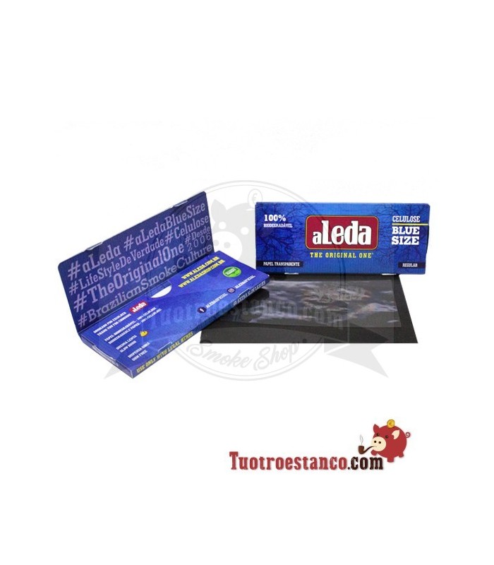 Transparant papier breed BLAUW van 110 mm