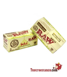 Papel RAW Rollo Orgánico King Size de 3 m - 12 Unidades