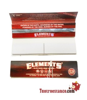 Hanfpapier elements King Size Rot + Spitzen