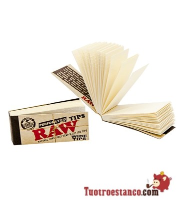 Caixa de filtro de papelão de RAW orgânica ampla - 50 filtros