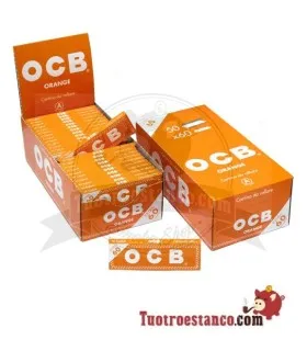 2 custodie arancioni OCB 70mm - 100 libretti