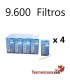 4 CASES 5.7 mm Ultra Slim rizla Filters - 80 boxes - 9,600 filters