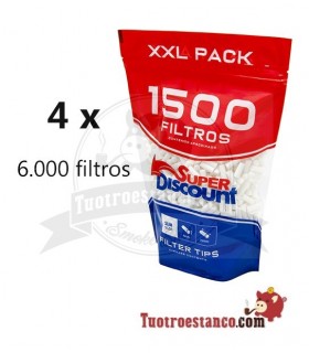 4 sacchetti filtro SD da 6 mm - 6.000 filtri