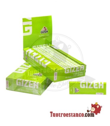 2 Super Fine 1 1/4 78mm Gizeh Paper - 50 booklets