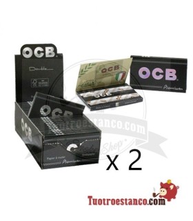2 caixas OCB de janelas duplas 70mm - 50 livretos