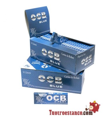 2 X-pert Blue OCB Cases 70mm - 100 Booklets