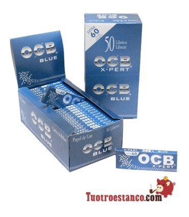 2 X-pert Blue OCB Cases 70mm - 100 booklets