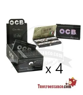 4 boîtiers à double fenêtre Premium OCB 70mm - 100 brochures