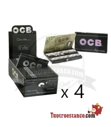 4 OCB Premium Doppelfenster-Vitrinen 70mm – 100 Broschüren