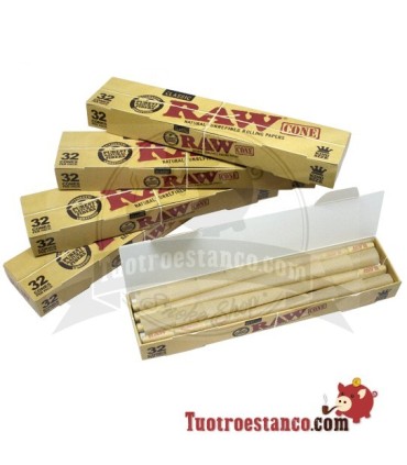 5 cônes RAW King Size 32 cônes