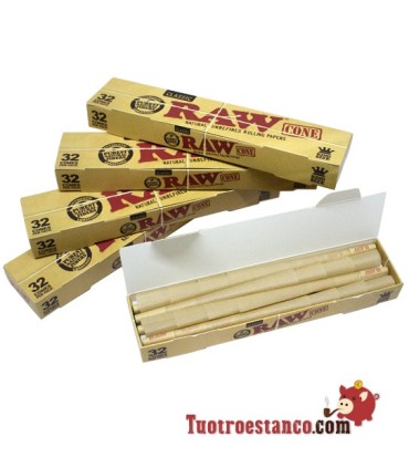 5 Conos RAW King Size de 32 Conos