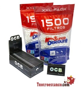 OCB Premium Double Fenêtre 70mm + 2 Filtres SD 6mm